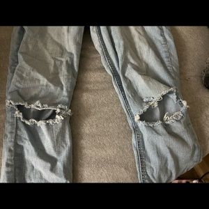 Custom ripped jeans